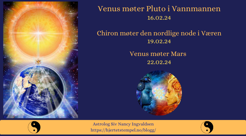 Venus møter Pluto og Mars, Chiron møter den nordlige noden