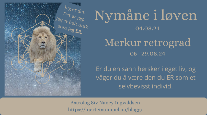 Nymåne i løven – 04.08.24