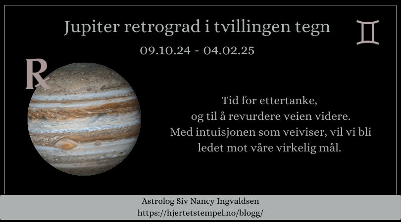 Jupiter retrograd i tvillingen