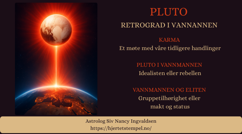 Pluto retrograd i Vannmannen